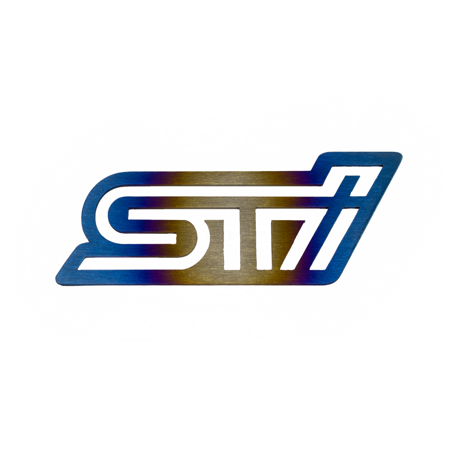 Lit Logos x JDCustoms STI Grill Badge Titanium Plate (Pre-Order)