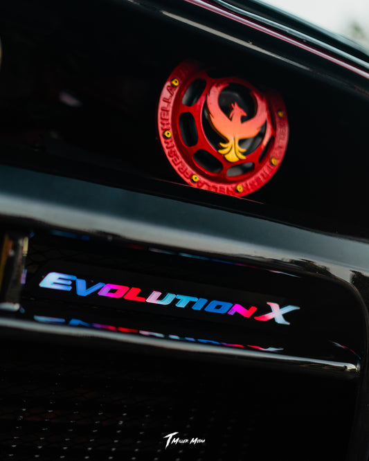 Lit Logos Evo X Grill Badge | 2007-2016 Evolution X