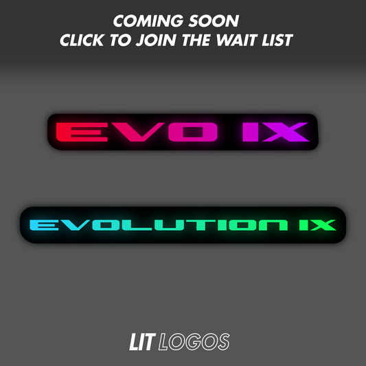 Lit Logos Evo 9 Grill Badge | 2005-2007 Evolution 9