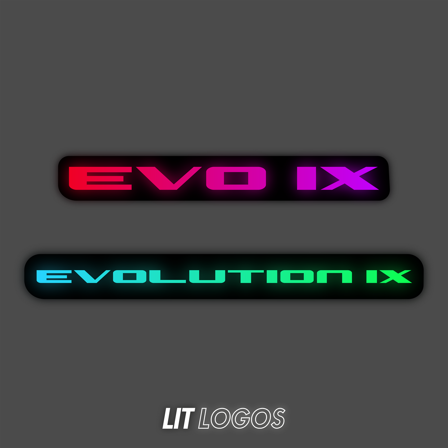 Lit Logos Evo 9 Grill Badge | 2005-2007 Evolution 9