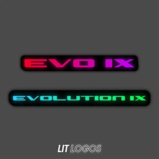 Lit Logos Evo 9 Grill Badge | 2005-2007 Evolution 9