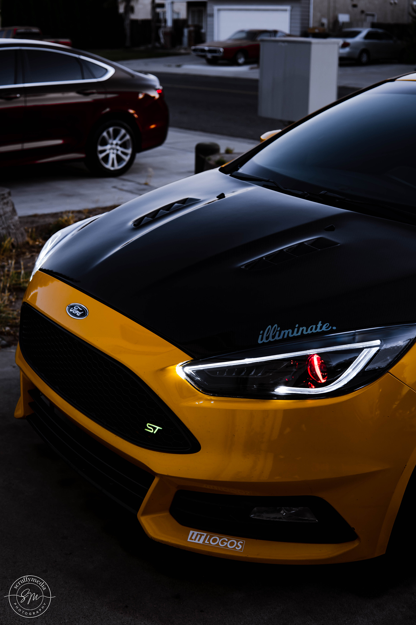 Lit Logos ST Grill Badge | 2013-2018 Focus & Fiesta