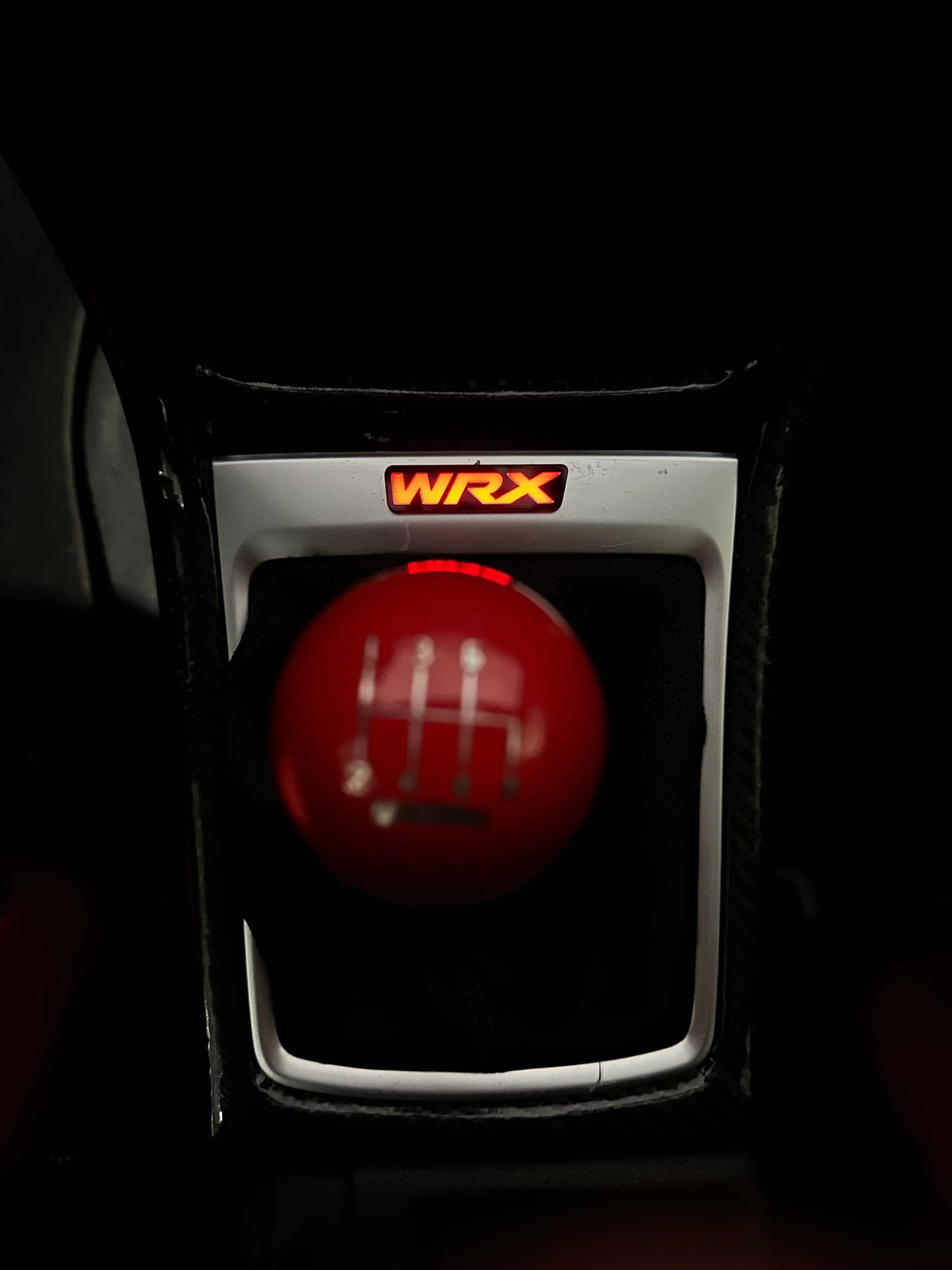 Lit Logos WRX Shifter Trim Badge