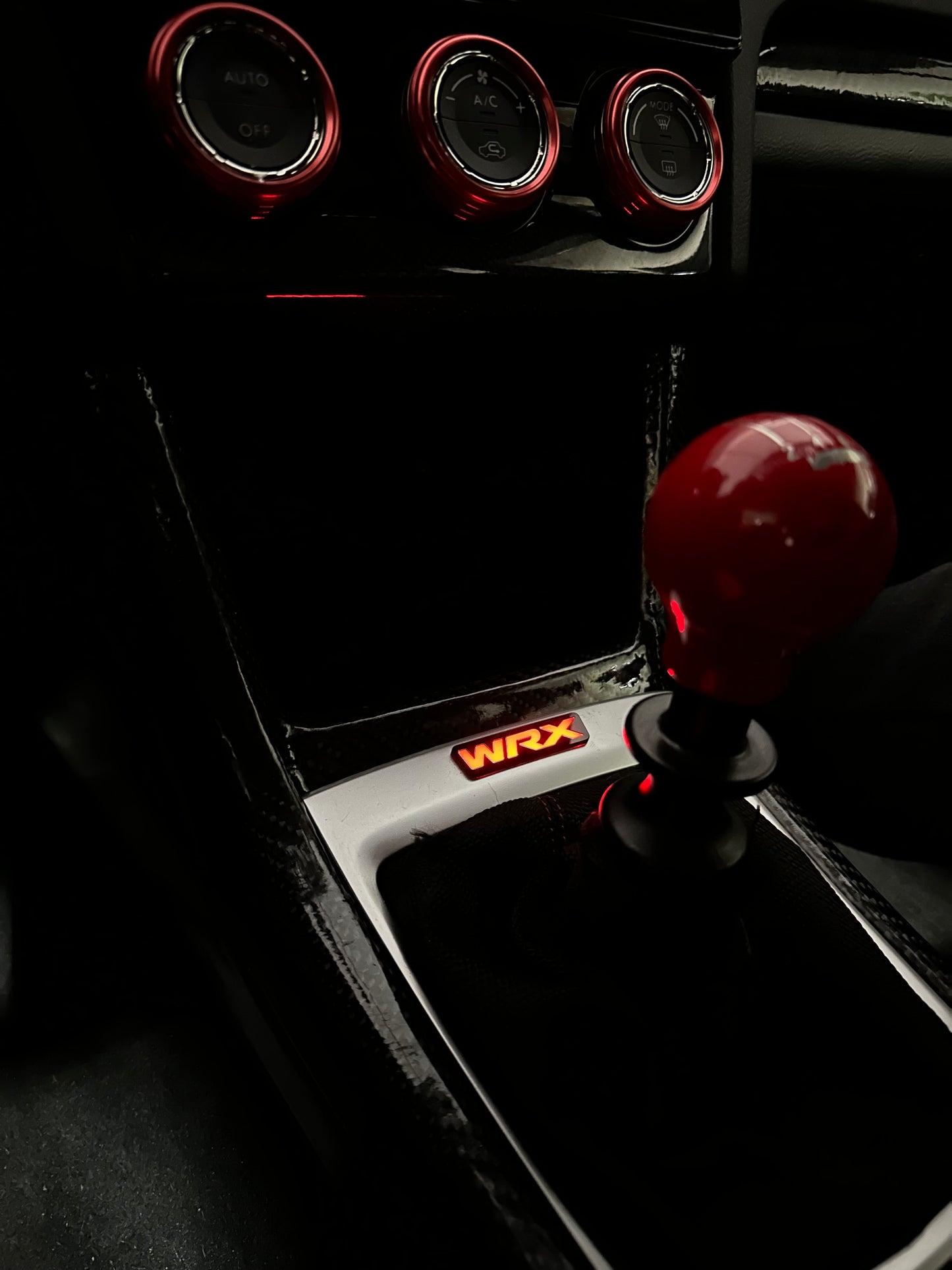 Lit Logos WRX Shifter Trim Badge | 2015-2021 WRX