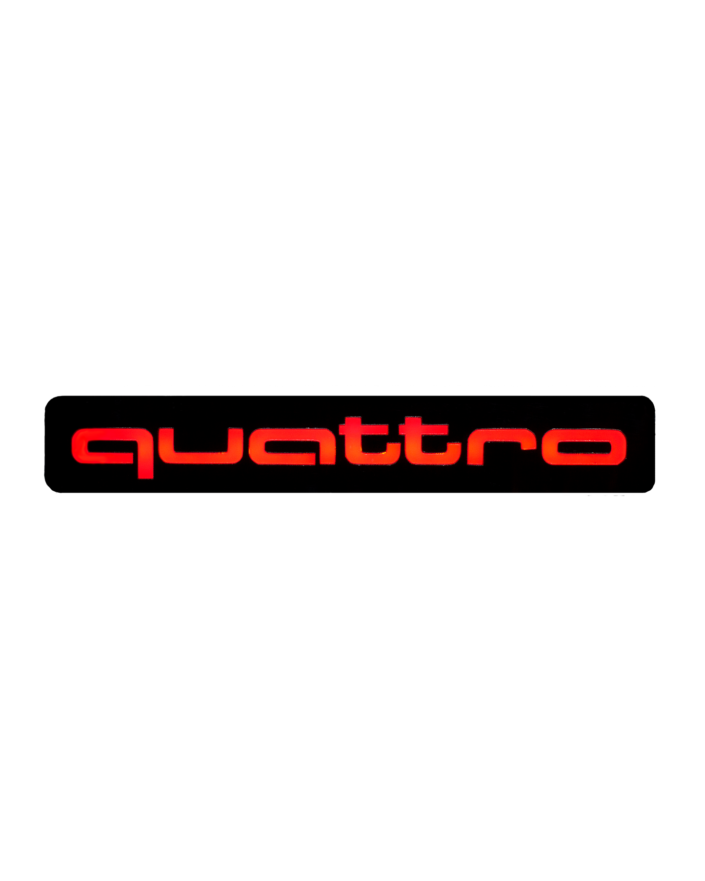 Lit Logos Quattro Grill Badge | Universal Design