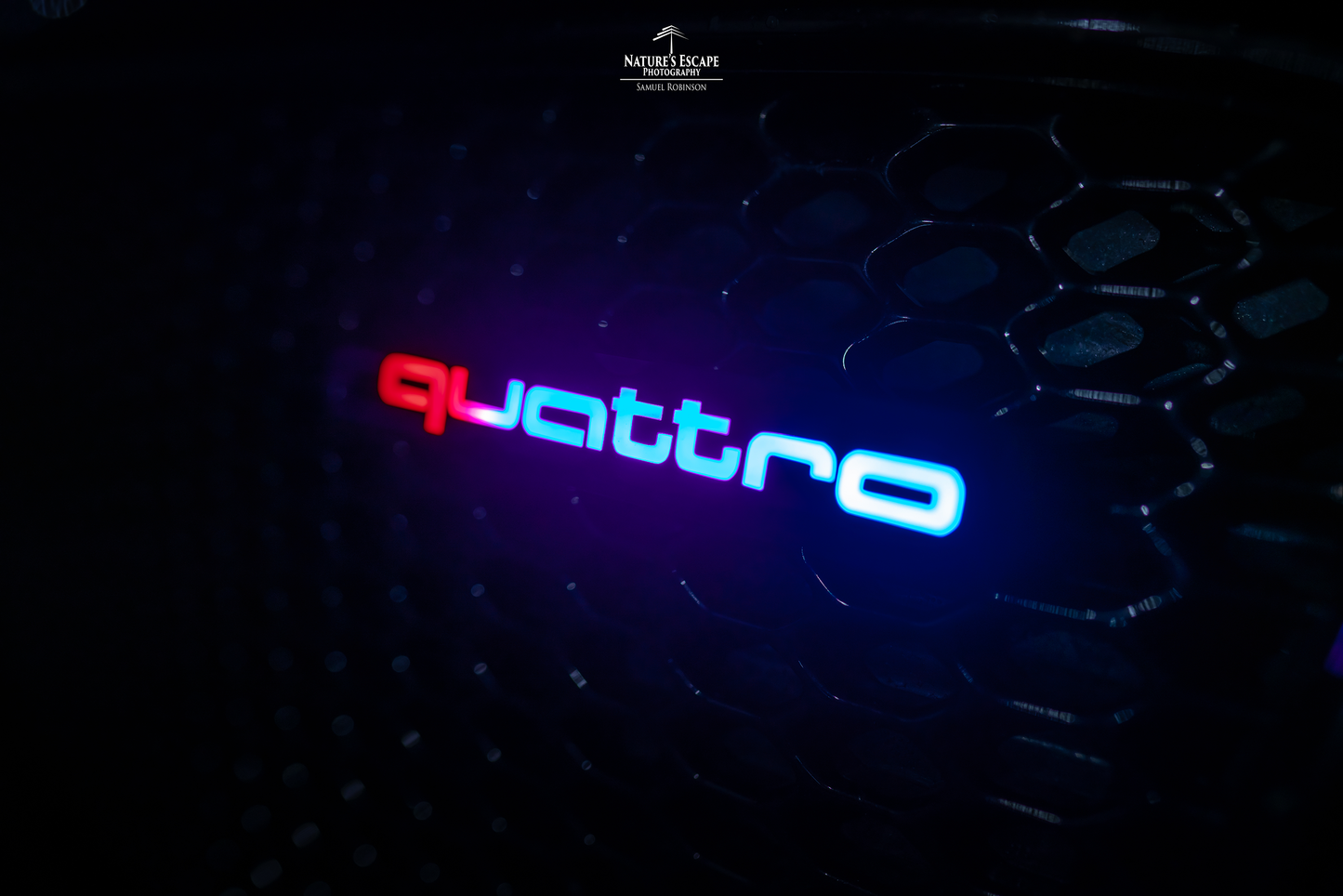 Lit Logos Quattro Grill Badge | Universal Design