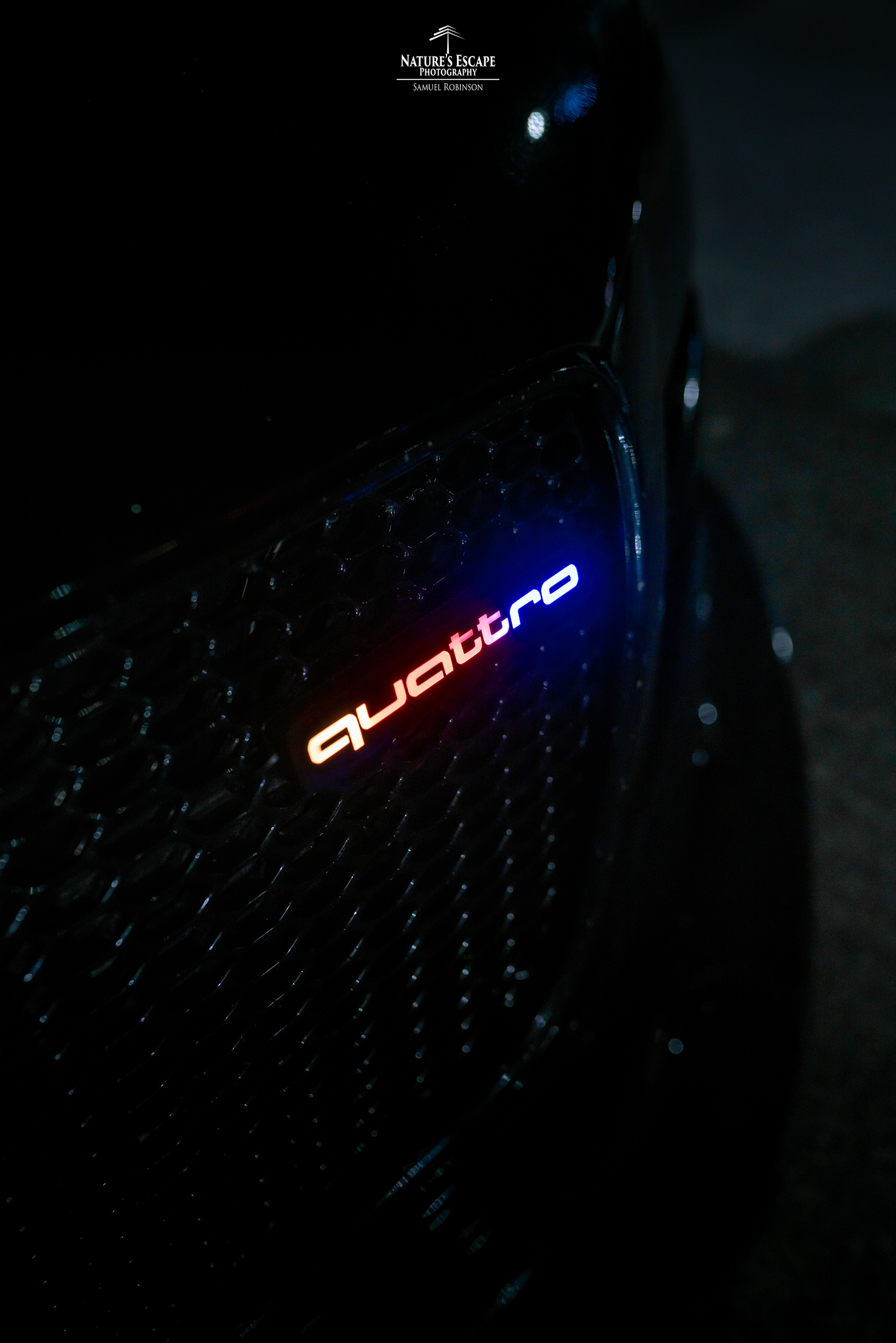 Lit Logos Quattro Grill Badge | Universal Design